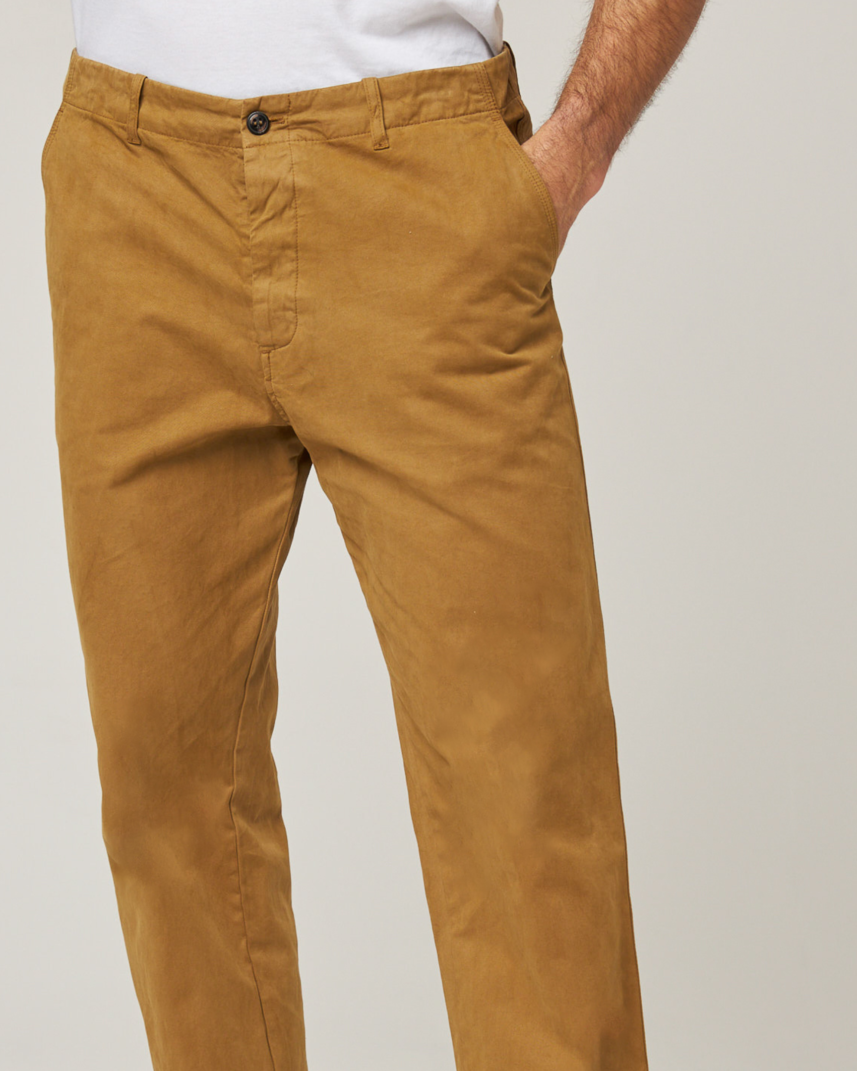 Image of model wearing Ashton Chore Trousers. 