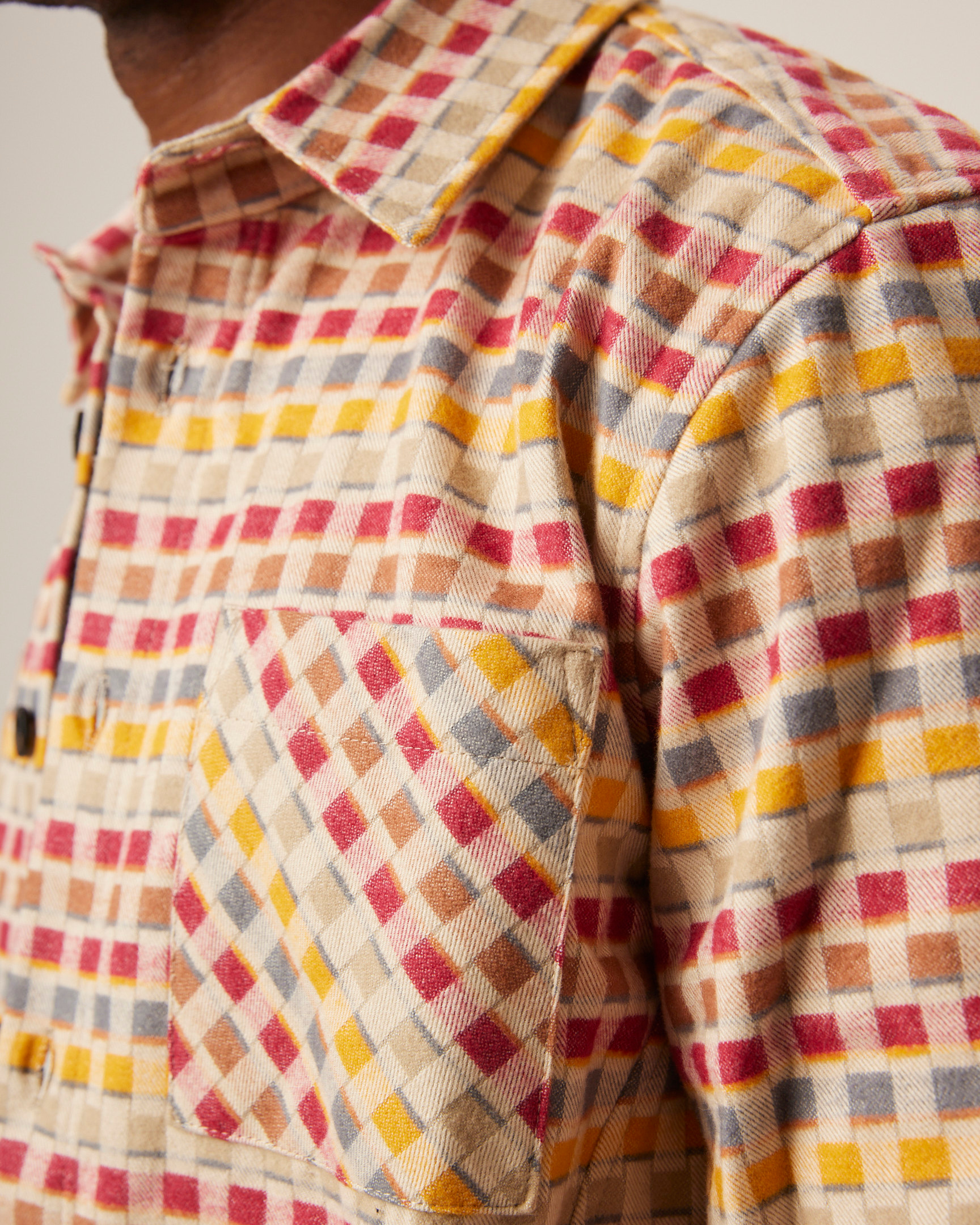 Image of model wearing Blunt Overshirt. 