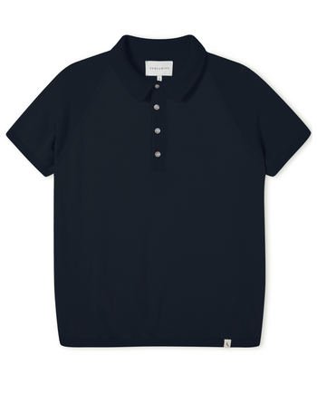 Image of model wearing Jones Polo Shirt 2.0. 