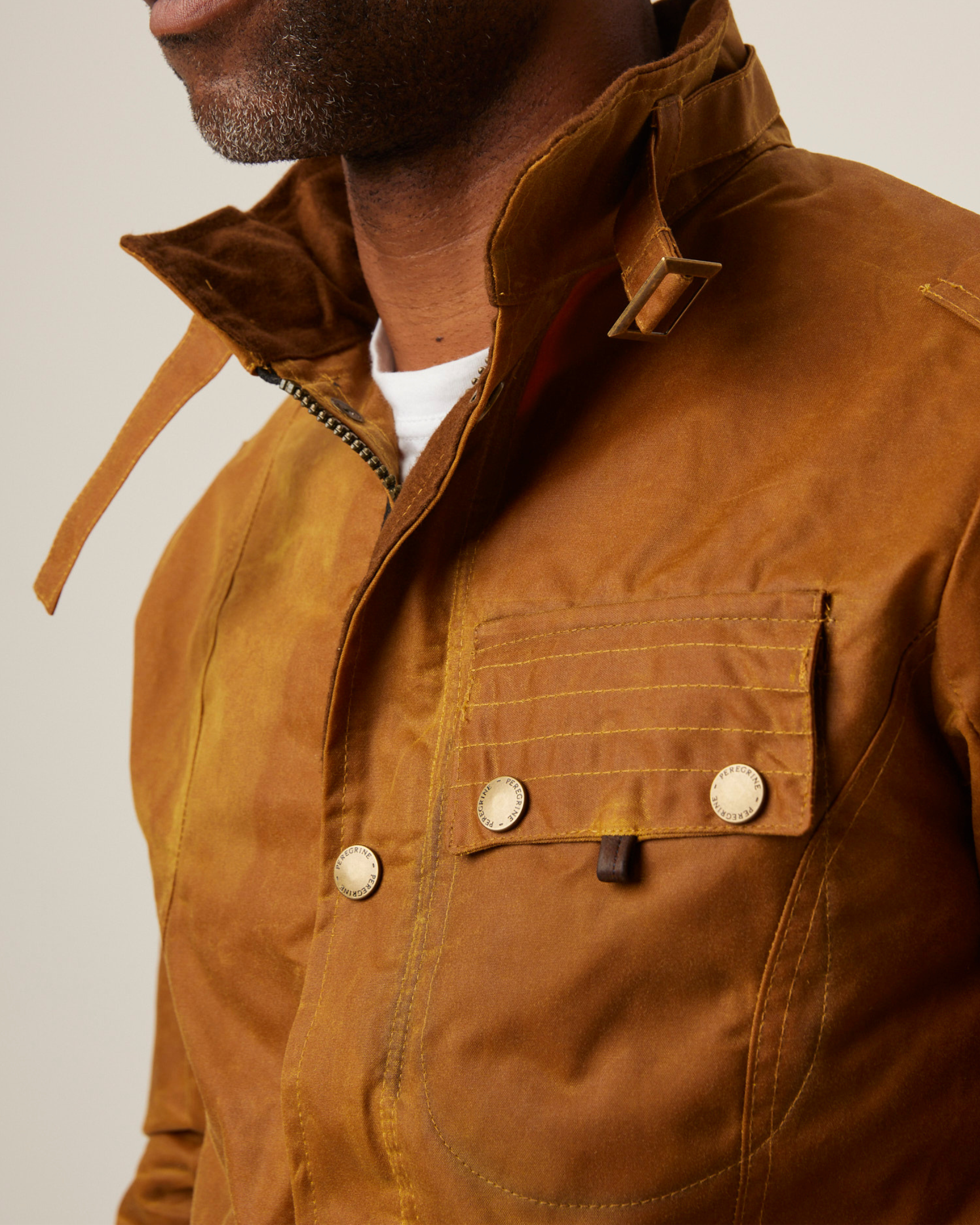 Image of model wearing Bexley Neck Strap. 