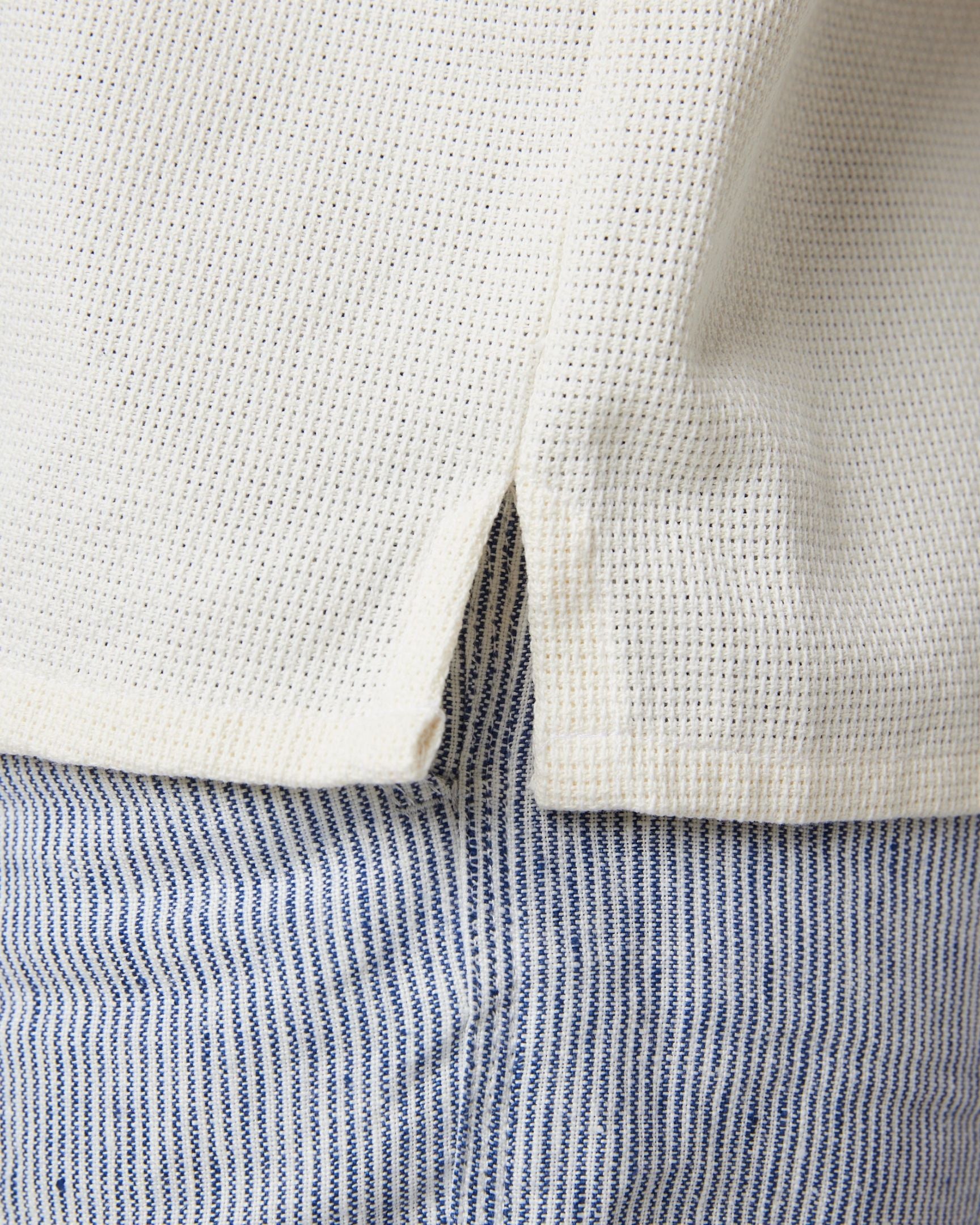 Image of model wearing Quay Cuban Collar Shirt . 
