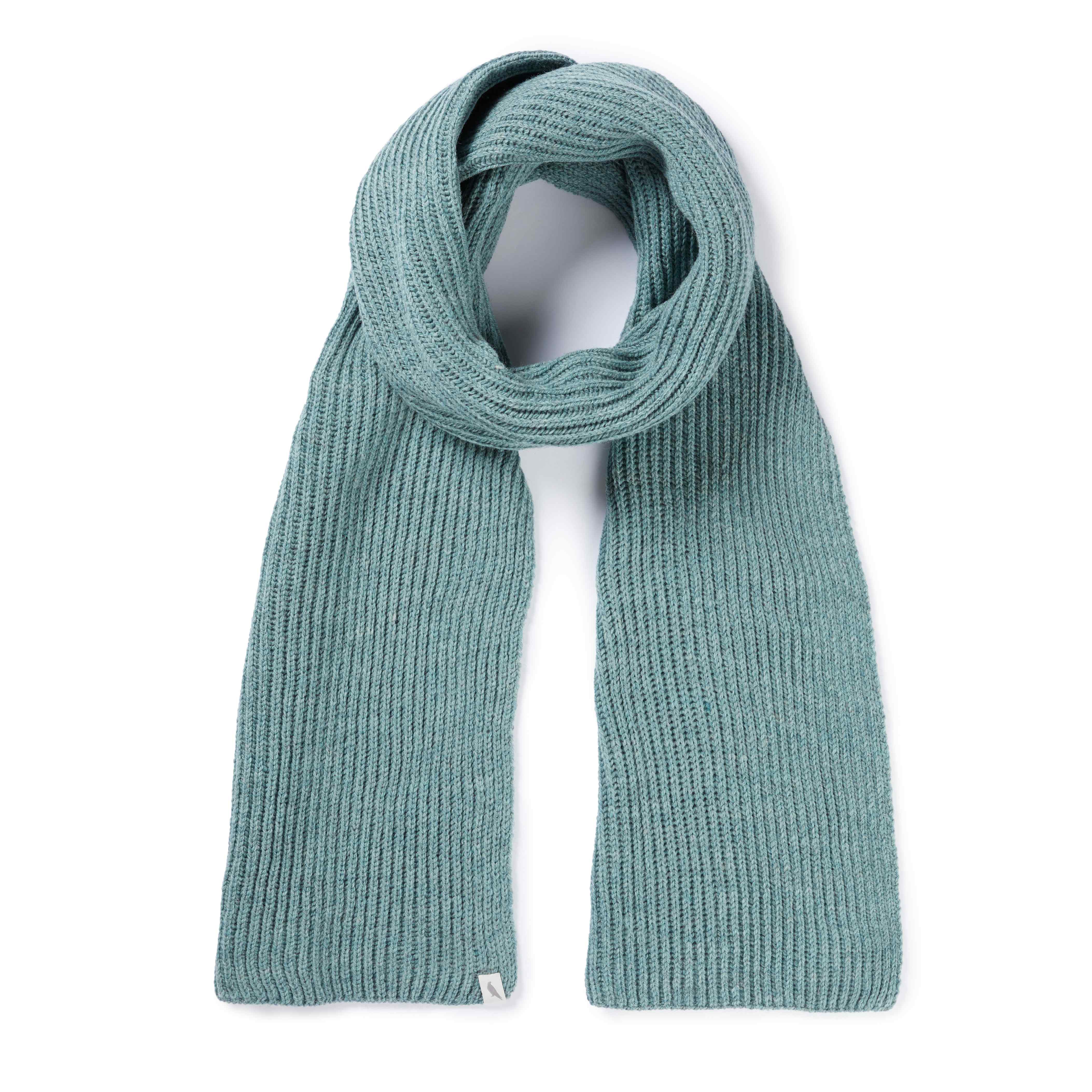 Image of model wearing Porter Ribbed Scarf. One Size 