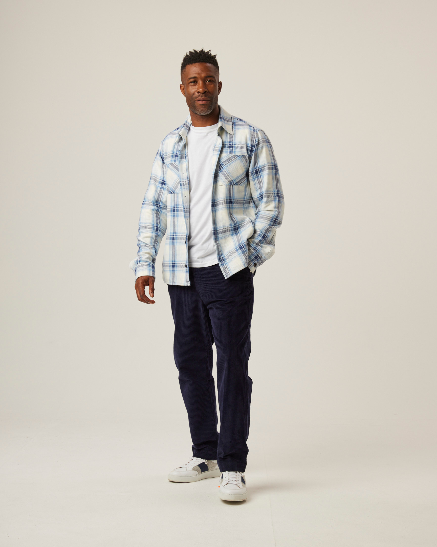 Image of model wearing Blunt Overshirt. 