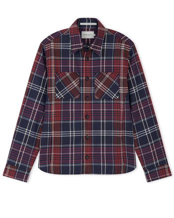 Image of model wearing Blunt Overshirt. 