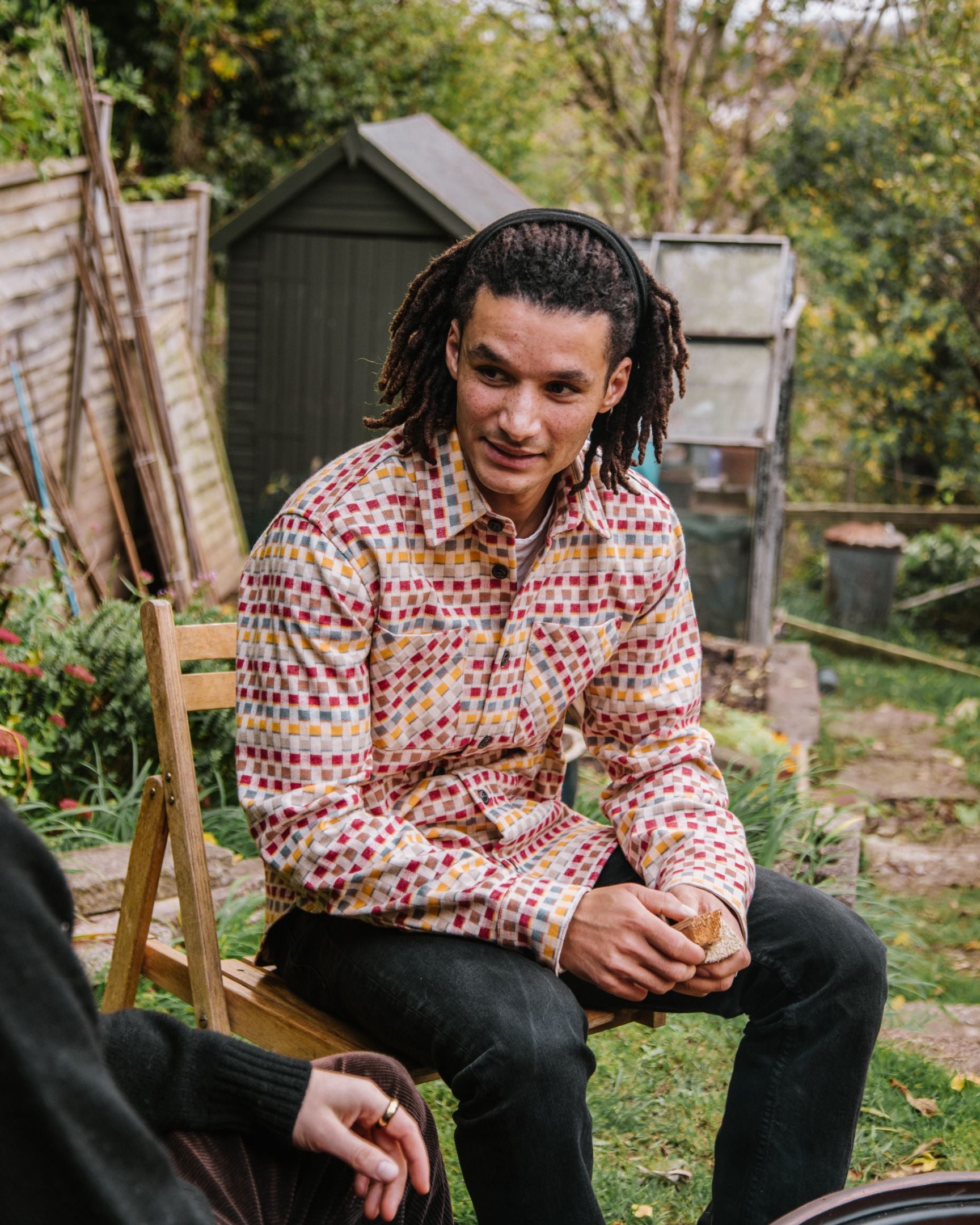 Image of model wearing Blunt Overshirt. 