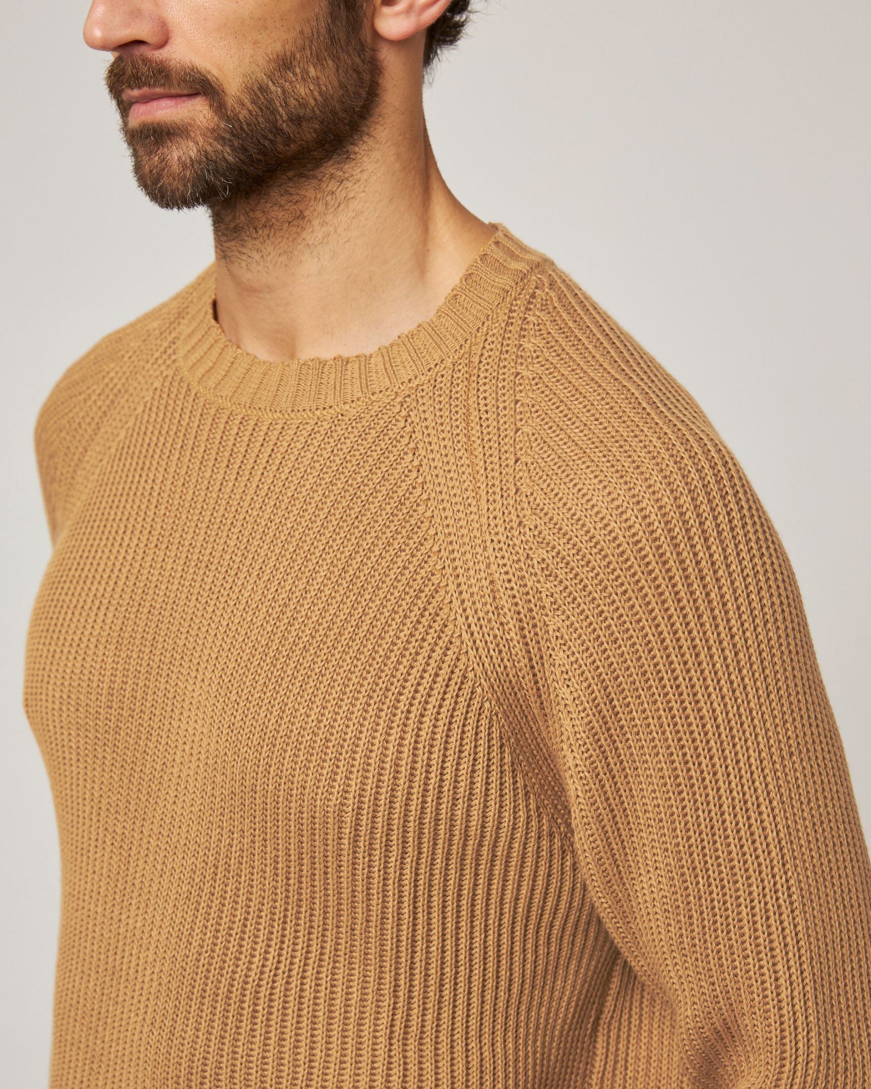 Image of model wearing Harry Crew Jumper. 