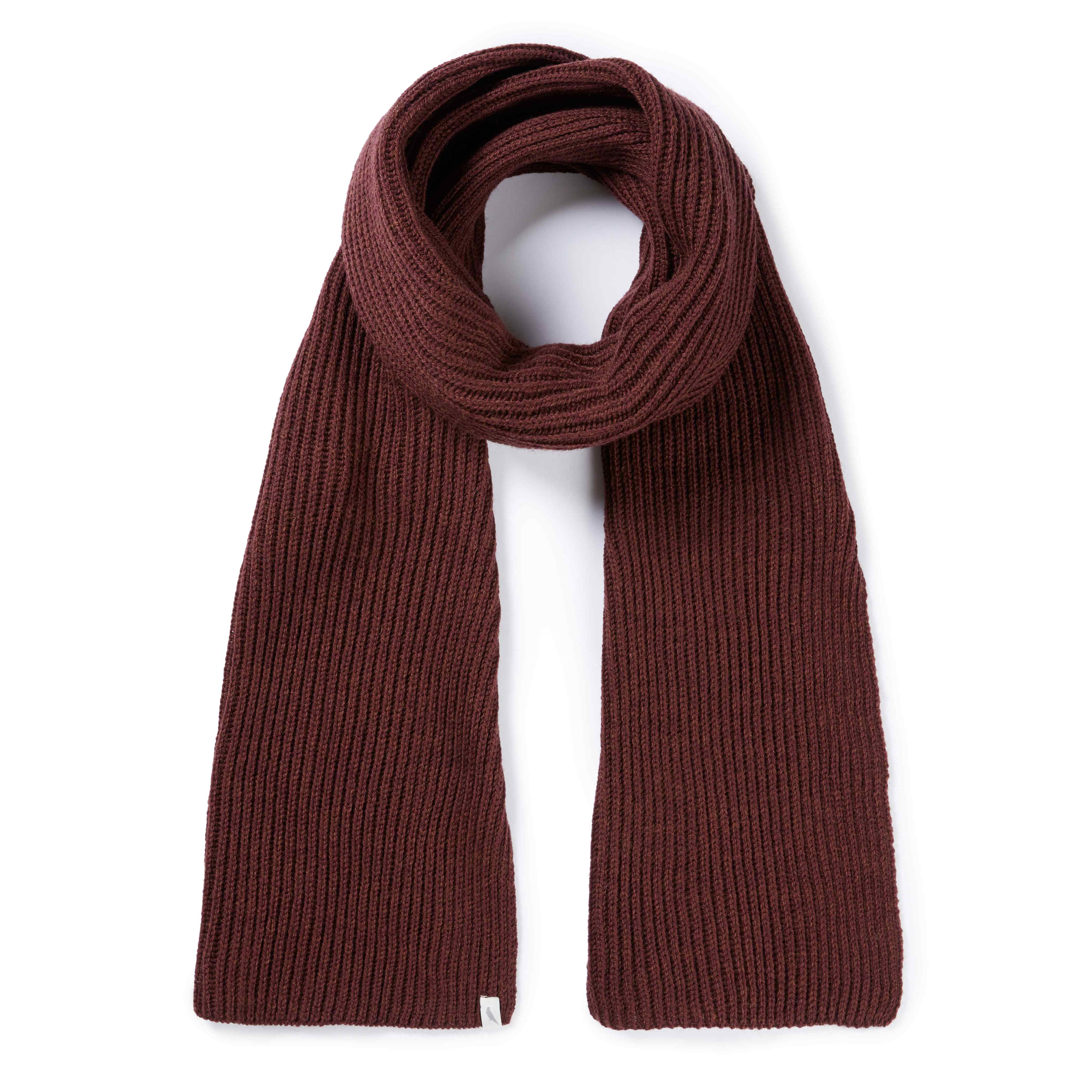 Image of model wearing Porter Ribbed Scarf. One Size 